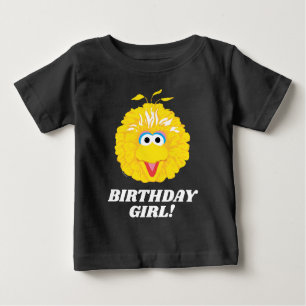 Sesame Street Big Bird Birthday Girl Baby T-Shirt
