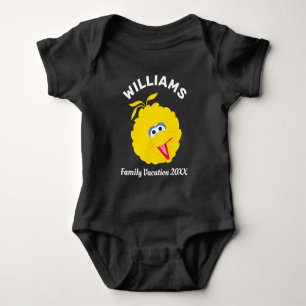 Sesame Street Big Bird Family Vacation Baby Bodysuit
