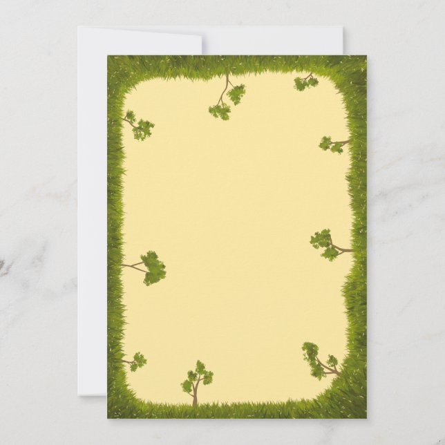 Sesame Street - Big bird Invitation (Back)