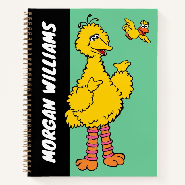 Sesame Street | Big Bird & Little Bird | Add Name Notebook (Front)