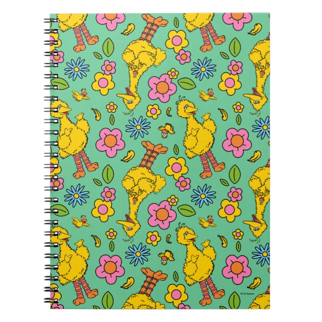 Sesame Street | Big Bird & Little Bird Pattern Notebook (Front)
