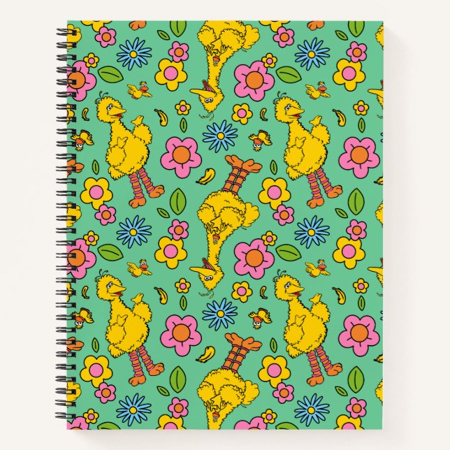 Sesame Street | Big Bird & Little Bird Pattern Notebook (Front)