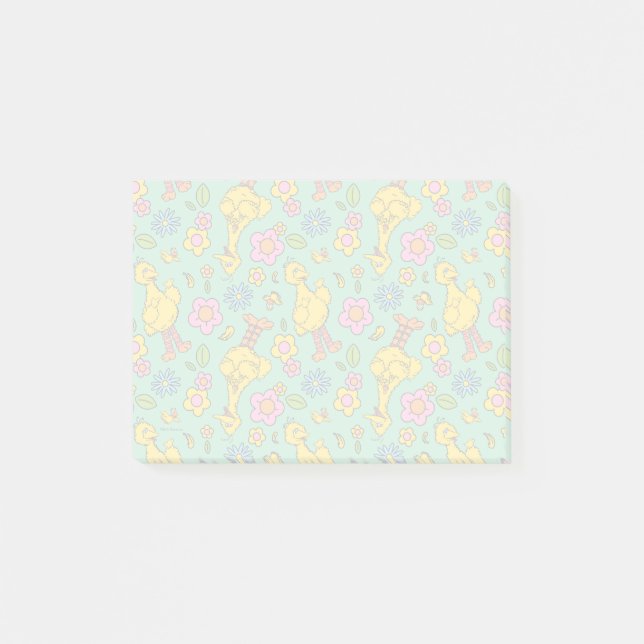 Sesame Street | Big Bird & Little Bird Pattern Post-it Notes (Front)