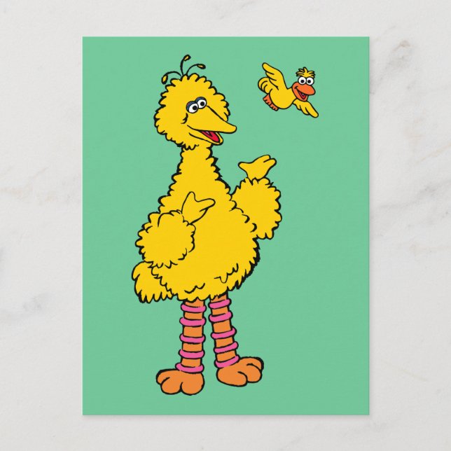 Sesame Street | Big Bird & Little Bird Postcard (Front)