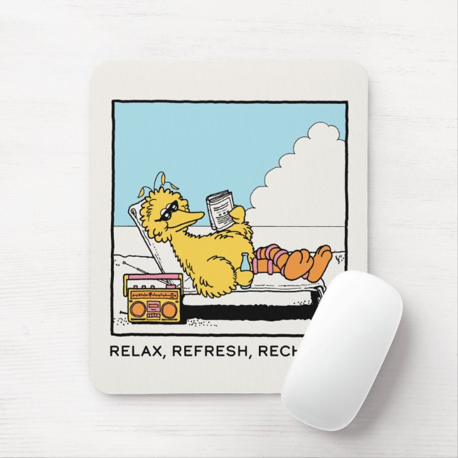 Sesame Street | Big Bird Relax Refresh Recharge Mouse Pad (With Mouse)