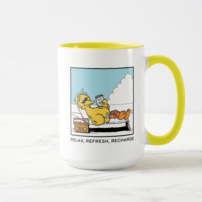 Sesame Street | Big Bird Relax Refresh Recharge Mug (Right)