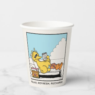 Sesame Street   Big Bird Relax Refresh Recharge Paper Cups