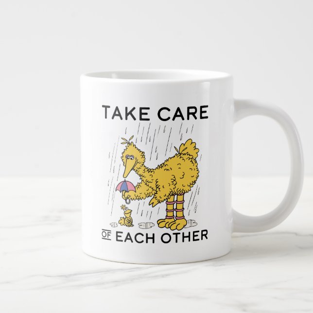 Sesame Street | Big Bird Take Care of Each Other Large Coffee Mug (Right)
