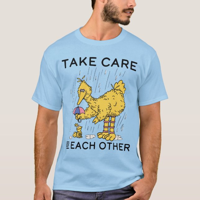 Sesame Street | Big Bird Take Care of Each Other T-Shirt (Front)