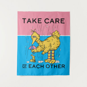 Sesame Street   Big Bird Take Care of Each Other Tapestry