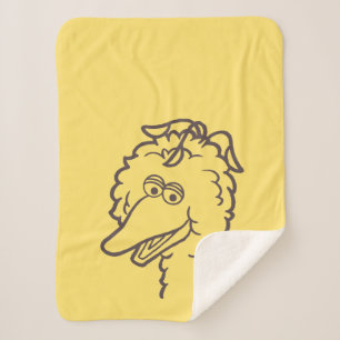 Sesame Street   Bird Bird Bright Sherpa Blanket