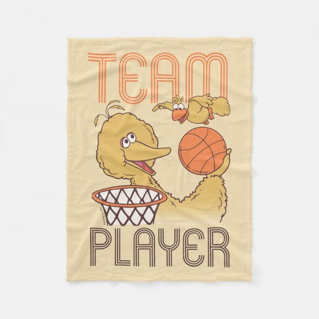 Sesame Street | Bird Bird Team Player Fleece Blanket (Front)
