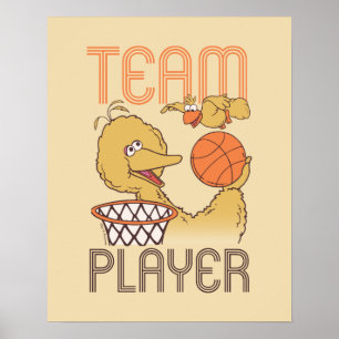 Sesame Street   Bird Bird Team Player Poster