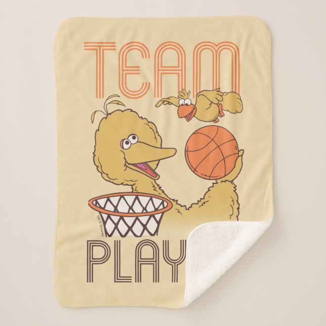 Sesame Street | Bird Bird Team Player Sherpa Blanket (Front)