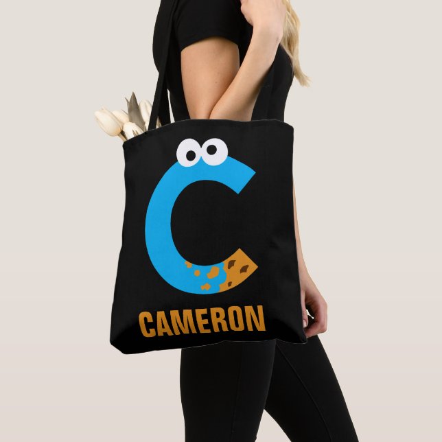 Sesame Street | C is for Cookie Monster Tote Bag (Close Up)