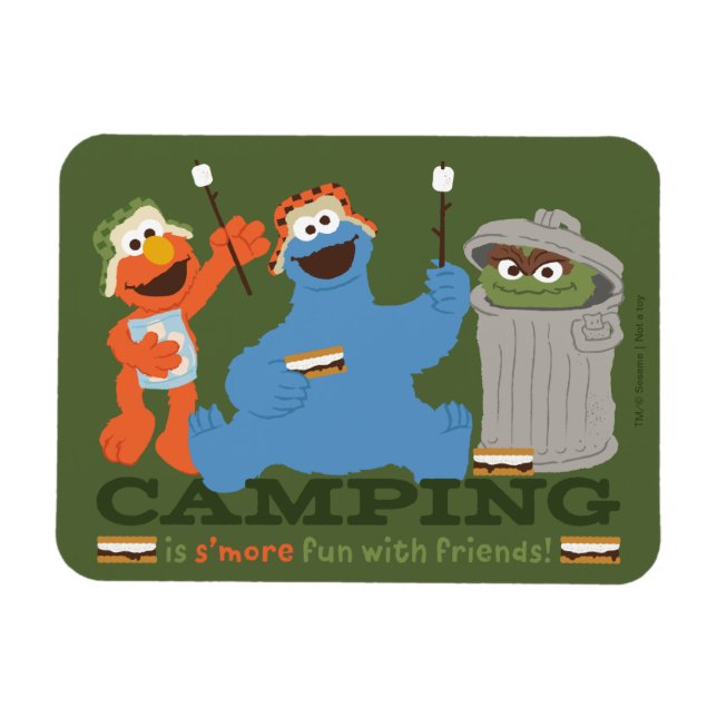 Sesame Street | Camping Is S'more Fun With Friends Magnet (Horizontal)