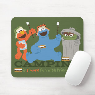 Sesame Street   Camping Is S'more Fun With Friends Mouse Pad