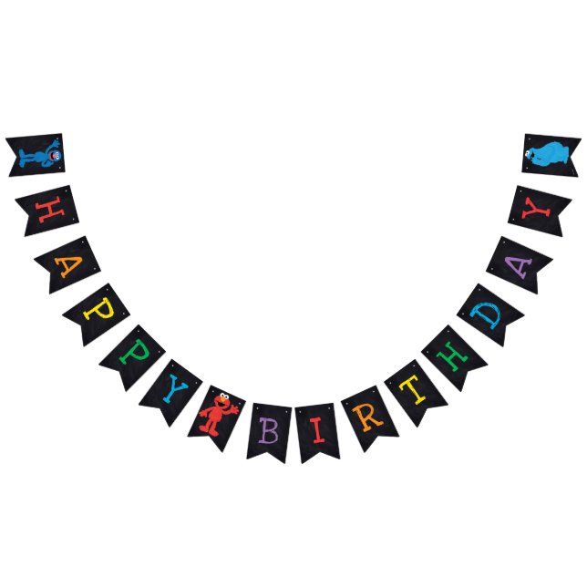 Sesame Street Chalkboard Birthday Bunting (All)