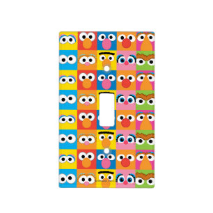 Sesame Street Character Eyes Pattern Switch Plate Cover