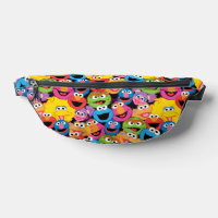 Sesame Street Character Faces Pattern
