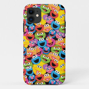 Sesame Street Character Faces Pattern iPhone 11 Case
