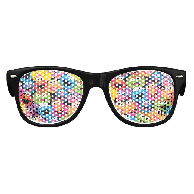 Sesame Street Character Faces Pattern Kids Sunglas Kids Sunglasses (Front)