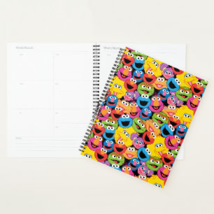 Sesame Street Character Faces Pattern Planner