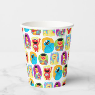 Sesame Street Character Fun & Colourful Pattern Paper Cups
