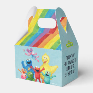 Sesame Street Character Illustration Birthday Favour Box