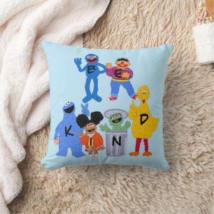 Sesame Street Characters   Be Kind - Sign Language Cushion