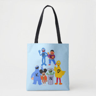 Sesame Street Characters Be Kind - Sign Language Tote Bag