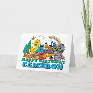 Sesame Street Characters Birthday Card