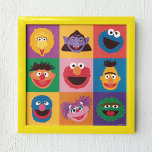 Sesame Street Characters | Colorblock Grid Poster<br><div class="desc">Check out this colourful Sesame Street design featuring all of your favourite characters!</div>