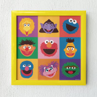 Sesame Street Characters | Colorblock Grid
