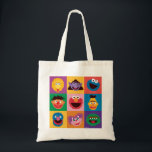 Sesame Street Characters | Colorblock Grid Tote Bag<br><div class="desc">Check out this colourful Sesame Street design featuring all of your favourite characters!</div>
