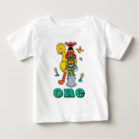 Sesame Street Characters First Birthday Baby T-Shi