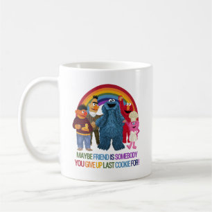 Sesame Street Characters   Friends Quote Coffee Mug