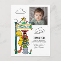 Sesame Street Characters & Street Sign Thank You P