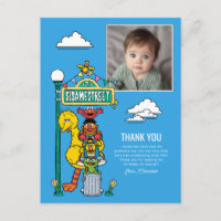 Sesame Street Characters & Street Sign Thank You P