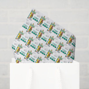 Sesame Street Characters & Street Sign Tissue Pape Paper