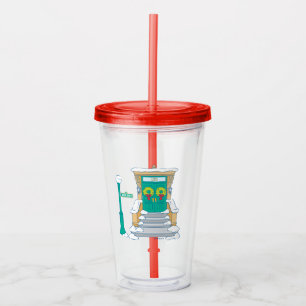 Sesame Street   Christmas Doorstep Acrylic Tumbler