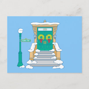 Sesame Street   Christmas Doorstep Postcard