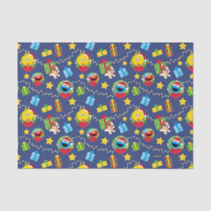 Sesame Street Christmas Lights Pattern Tissue Paper
