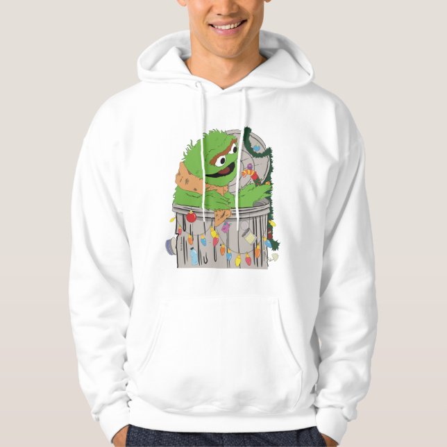 Sesame Street | Christmas Oscar the Grouch Hoodie (Front)