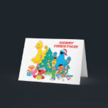 Sesame Street | Christmas Pals Card<br><div class="desc">Celebrate the holiday season with Sesame Street! This cute graphic features all your favorite Sesame characters hanging decorations on the Christmas tree.    © 2021 Sesame Workshop. www.sesamestreet.org</div>