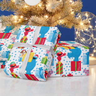  Sesame Street Christmas Presents Pattern Wrapping Paper