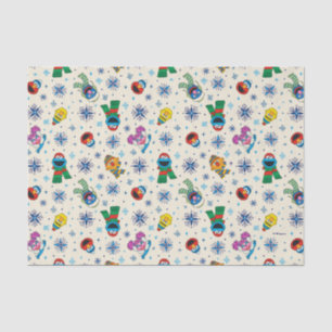 Sesame Street Christmas Snowflake Pattern Tissue Paper