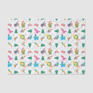 Sesame Street Christmas Tree Pattern Tissue Paper