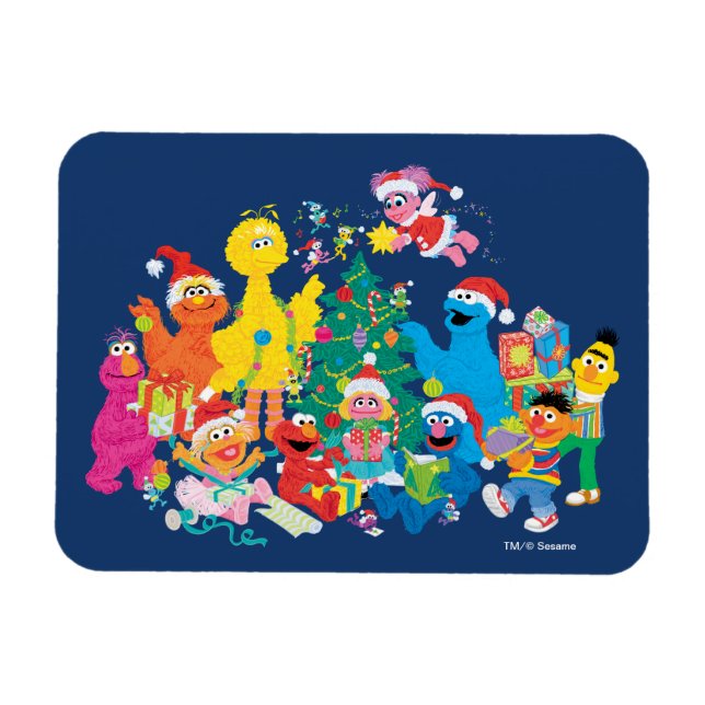 Sesame Street | Christmas with the Whole Gang Magnet (Horizontal)