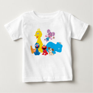 Sesame Street   Colourful Sesame Street Pals Baby T-Shirt
